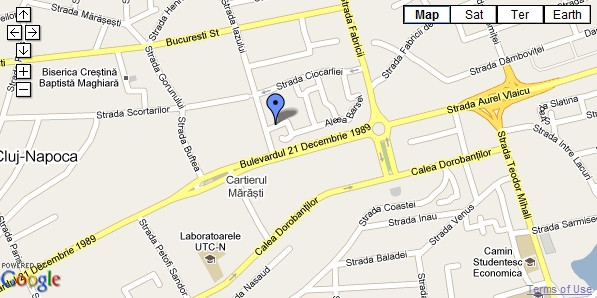Harta Intermed Service Lab Cluj