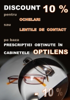 Optica medicala - 10% reducere la ochelari