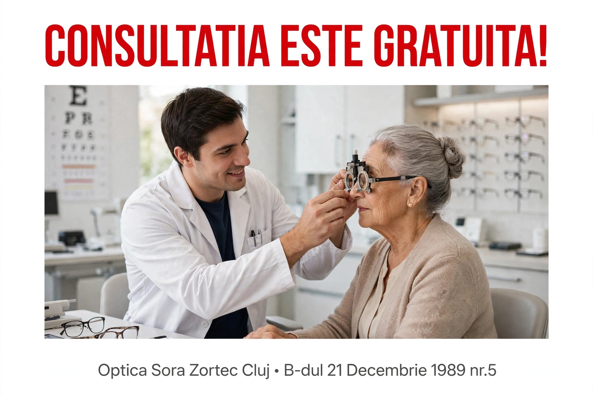 COnsulta'ii optometrice gratuite